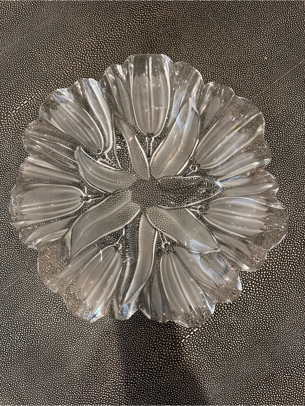 Vintage Mikasa Frosted Tulip Serving Platter